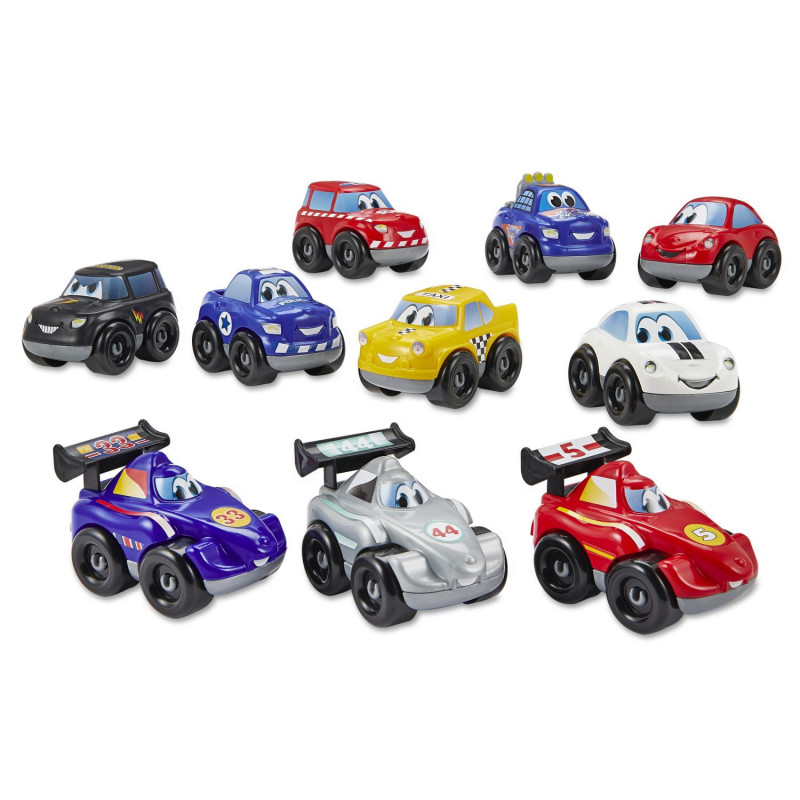 Coffret 10 véhicules - Fast Car - ECOIFFIER