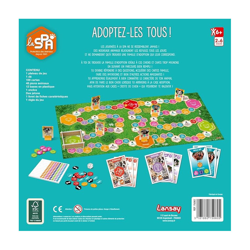 Jeu SPA - adoptez les tous! - LANSAY