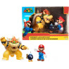 Pack 3 figurines Mario vs Bowser Lava Battle - SUPER MARIO