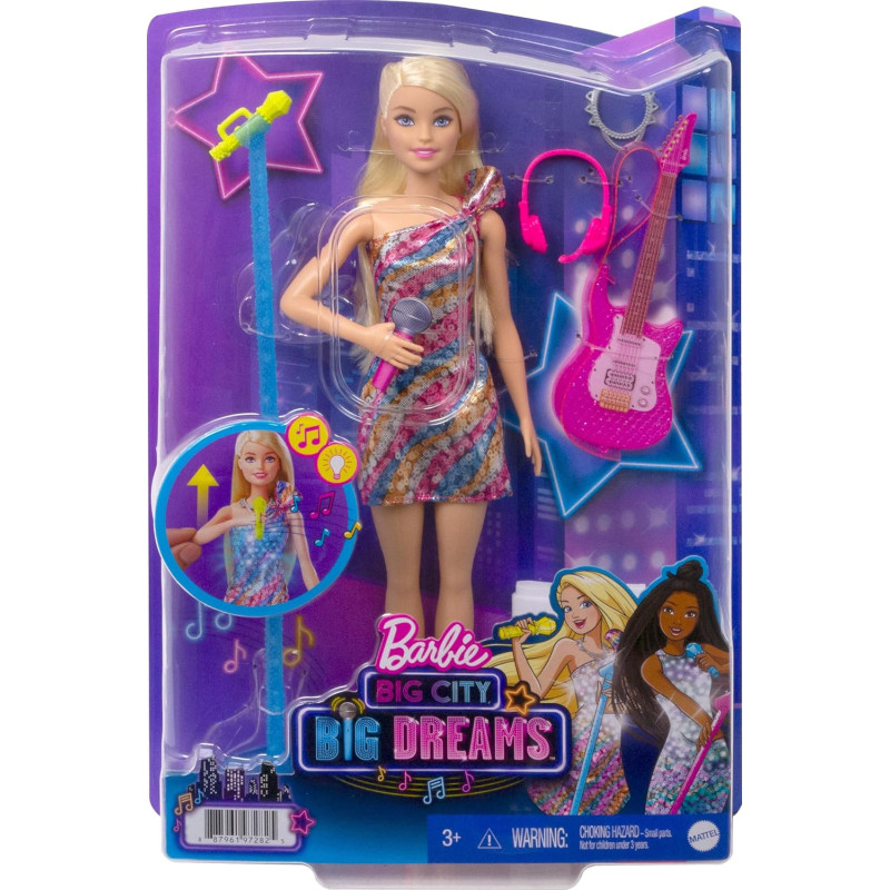 Poupée Barbie Malibu chanteuse - Big City - Big Dream - Barbie - MATTEL