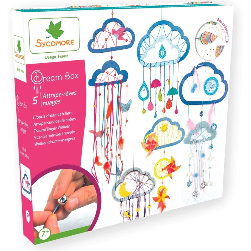 Kit créatif Dream box Attrapes rêves nuages - SYCOMORE