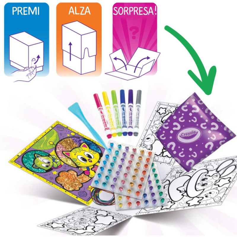 Surprise box glitter dots - CRAYOLA