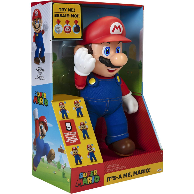 Figurine Mario sonore 30 cm - SUPER MARIO