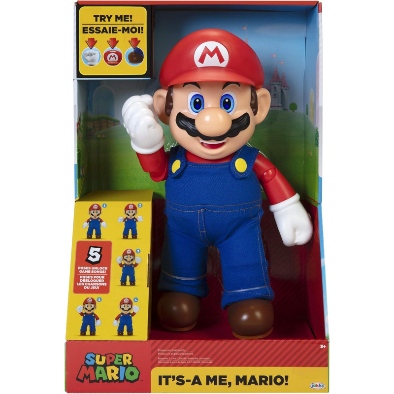 Figurine Mario sonore 30 cm - SUPER MARIO