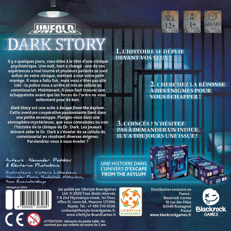 Lifestyle Boardgames Unfold - Dark Story - BLACK ROCK GAMES