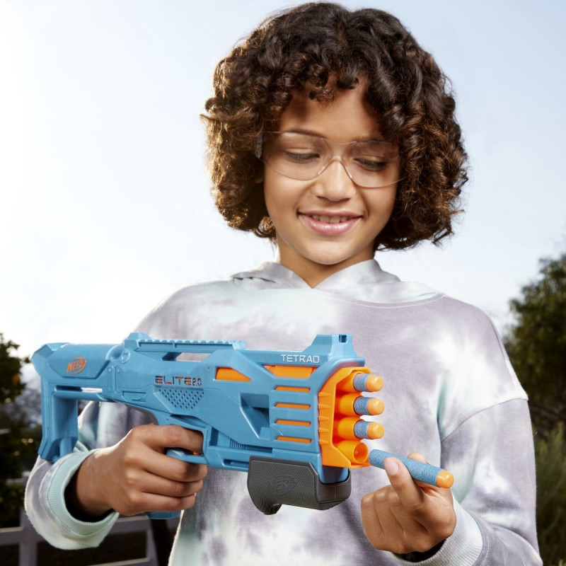 Jouet Blaster Elite 2.0 Tetrad QS-4 - NERF