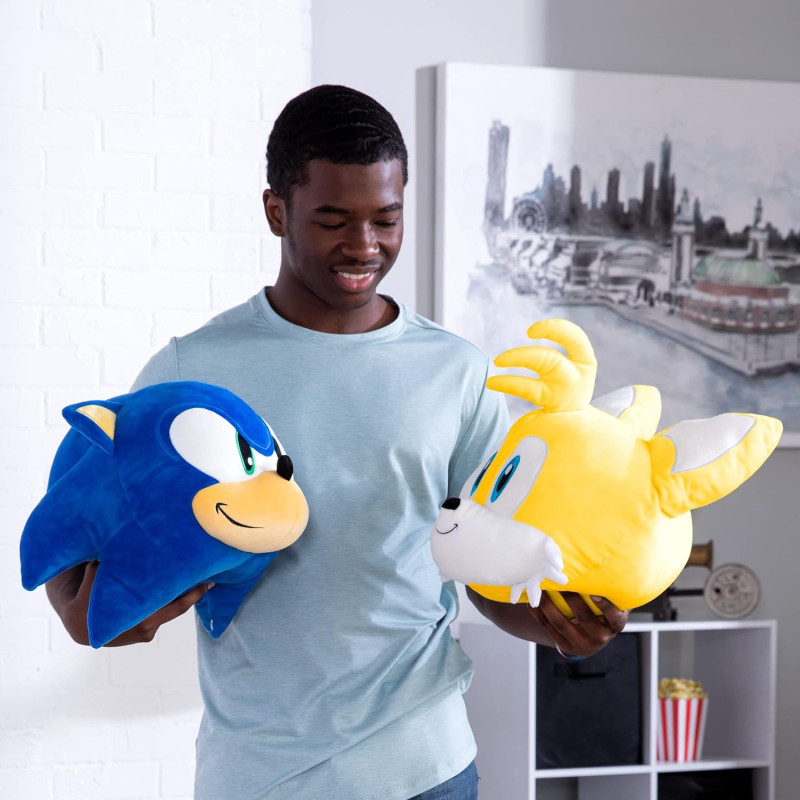 Peluche tête de Sonic - TOMY