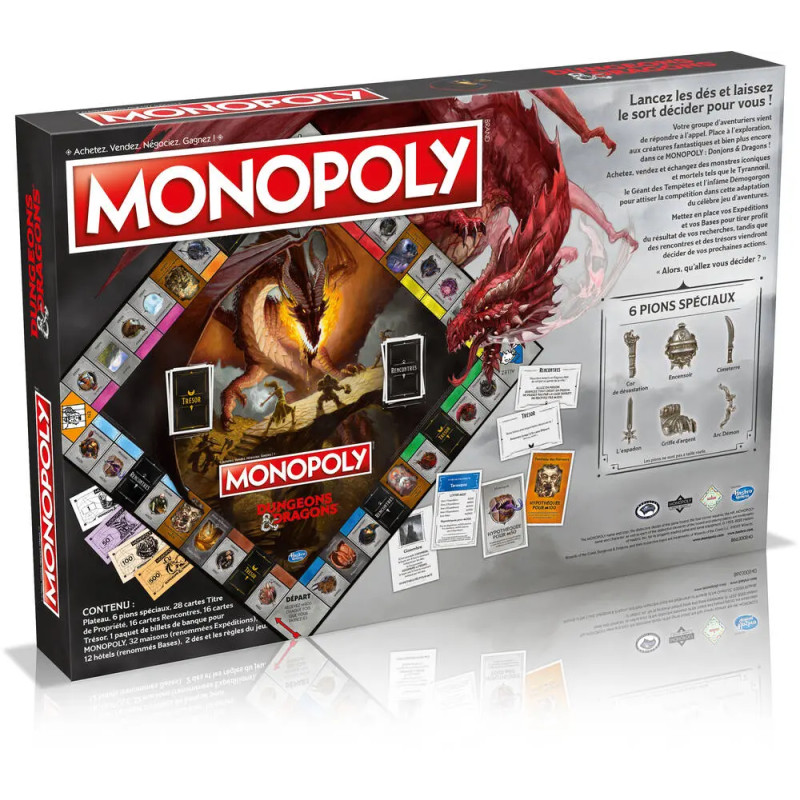 Monopoly Dungeons et Dragons - WINNING MOVES