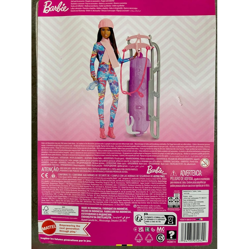 Barbie et sa Luge - Barbie - MATTEL