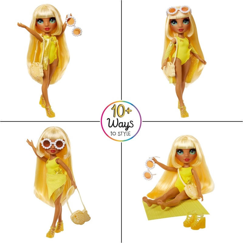Poupée 28 cm Swim & Style Sunny (Jaune) - RAINBOW HIGH