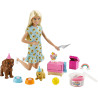 Barbie coffret anniversaire des chiens - BARBIE - MATTEL