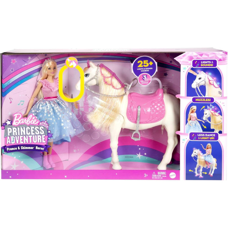 Barbie princesse et son cheval - Barbie - MATTEL