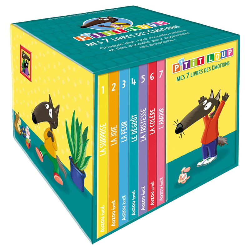 Bibliothèque P'tit loup -  Mes livres des émotions - P'TIT LOUP
