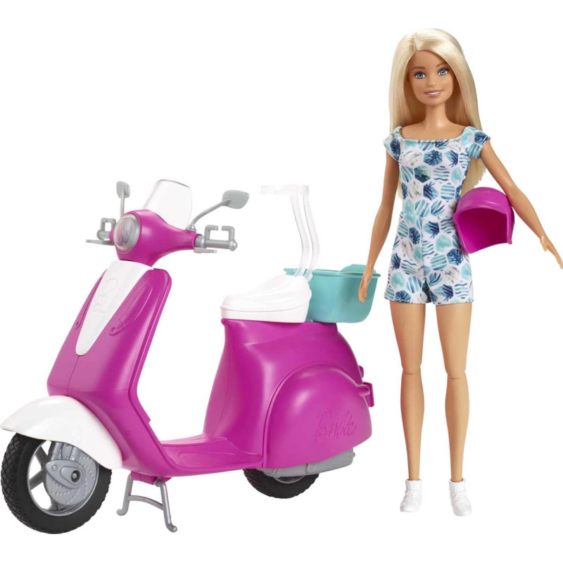 Barbie et son scooter - Barbie - MATTEL
