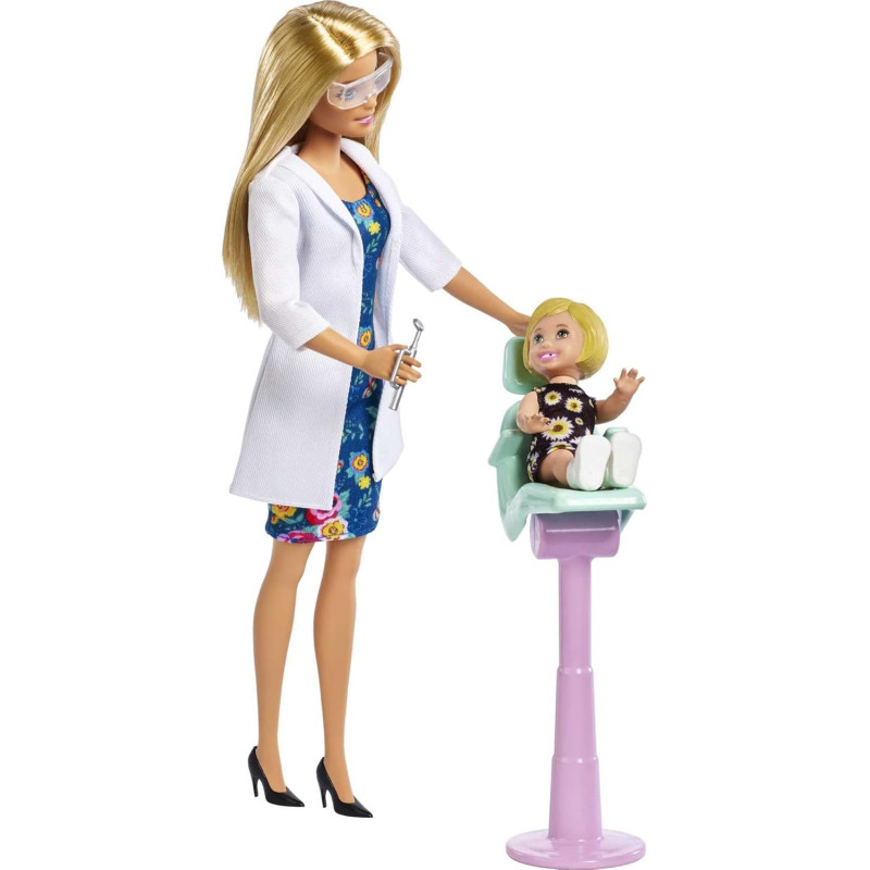 Barbie coffret dentiste blonde - Barbie - MATTEL