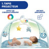 Tapis d'éveil colors gym bleu First Dreams - CHICCO