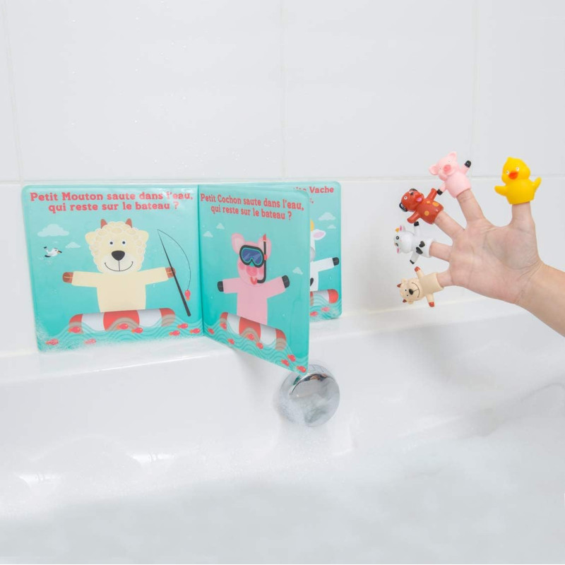 Livre et marionnettes de bain - LUDI