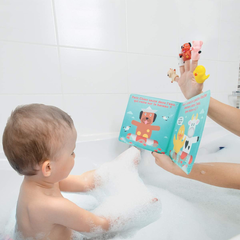 Livre et marionnettes de bain - LUDI