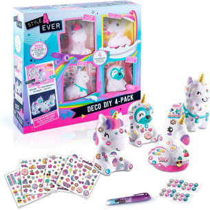 Mini Deco DIY - Mini-figurines à décorer et à personnaliser qui brillent dans le noir ! - CANAL TOYS