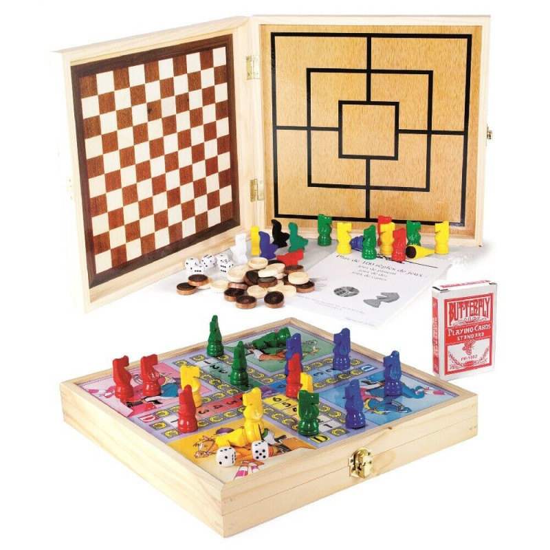 Coffret bois de 100 jeux - VILAC