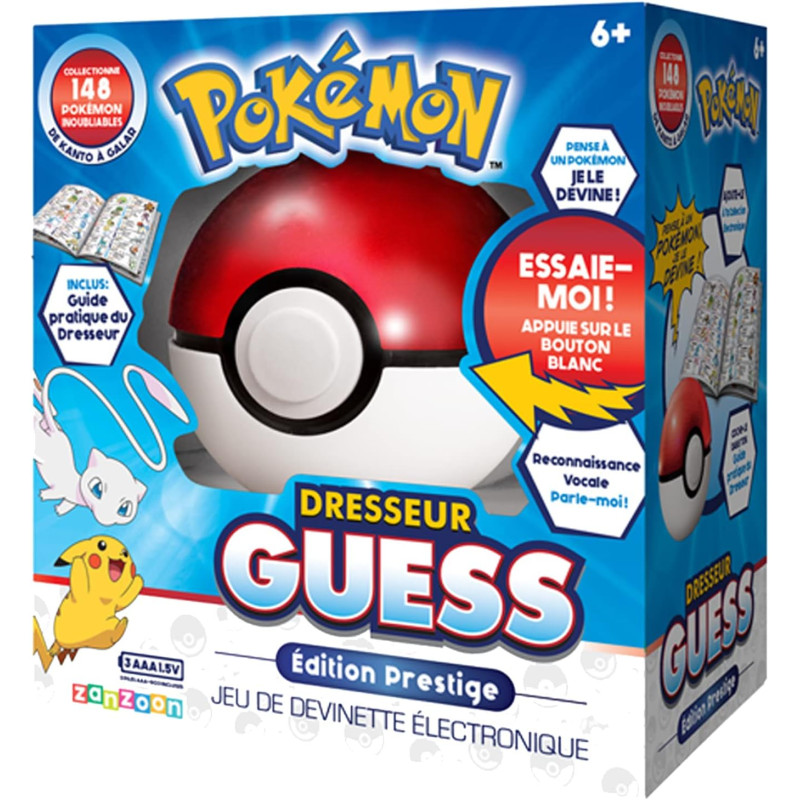 Poke ball interactive Dresseur Guess Edition Prestige - Pokémon - BANDAI
