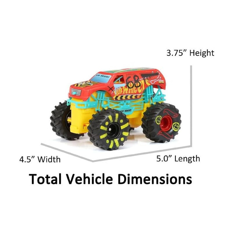 Monster Truck Ensemble De Back Flip Demolition Derby 1:43 R/C - NEW BRIGHT