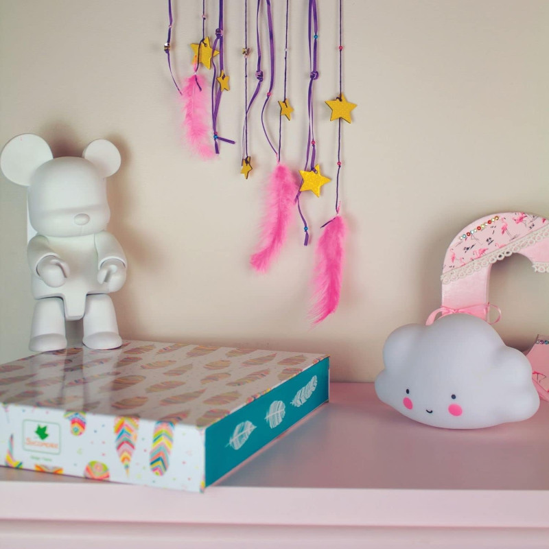 Kit créatif Dream box Attrapes rêves nuages - SYCOMORE