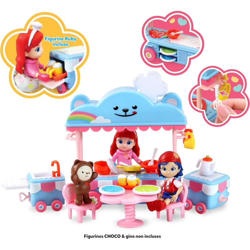 Set de cuisine mobile Rainbow Ruby + figurines - SILVERLIT