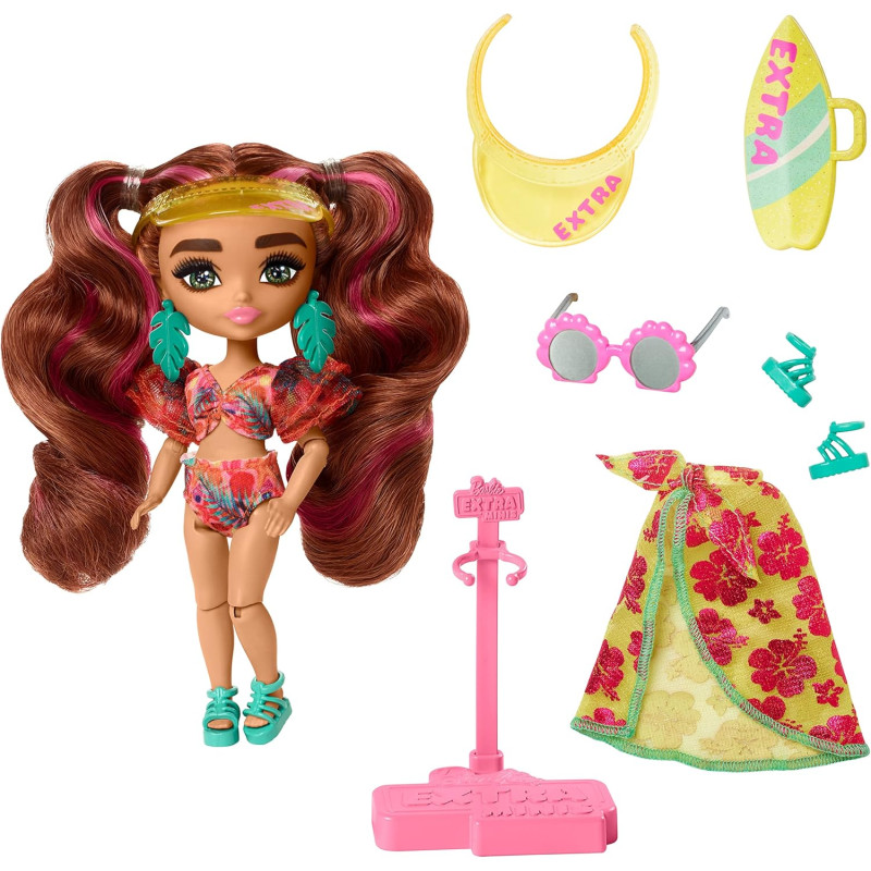 Barbie mini Extra Plage (14cm) - Barbie - MATTEL