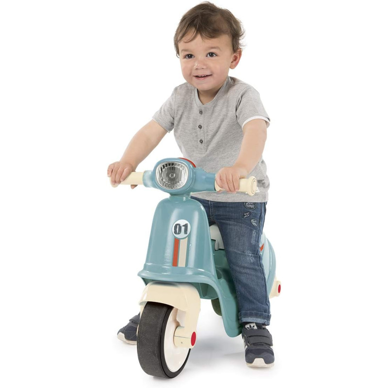 Porteur scooter bleu - SMOBY