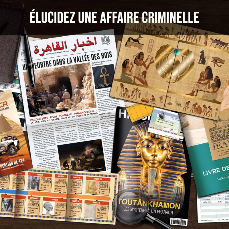 Dossiers criminels mystère dans la vallée des Rois - ASMODEE