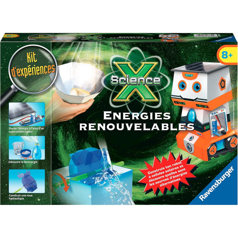 Kit d'expériences Science Energies renouvelables - RAVENSBURGER