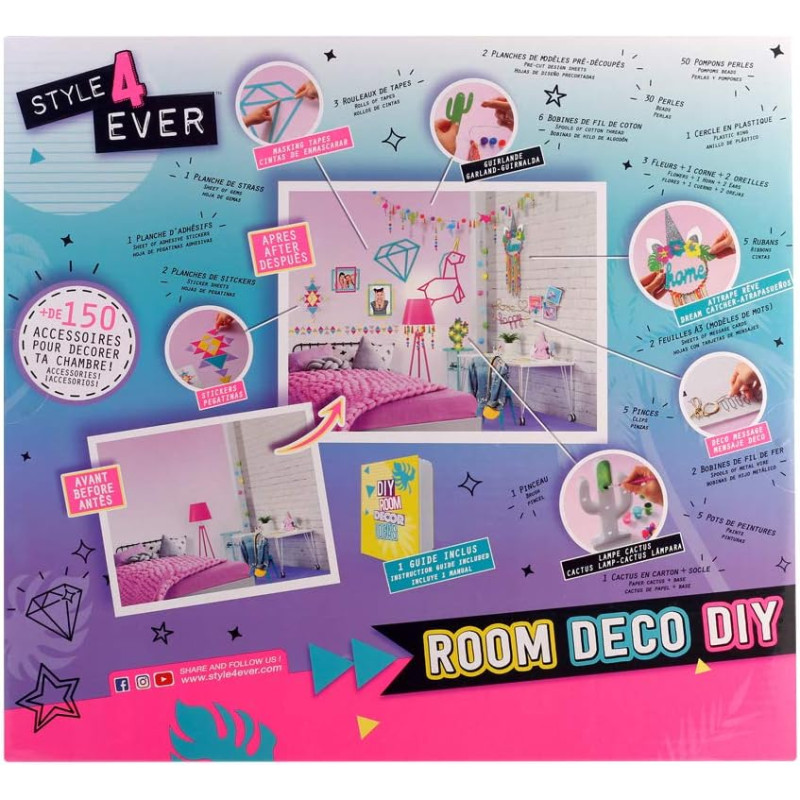 Coffret de décorations pour ta chambre - CANAL TOYS