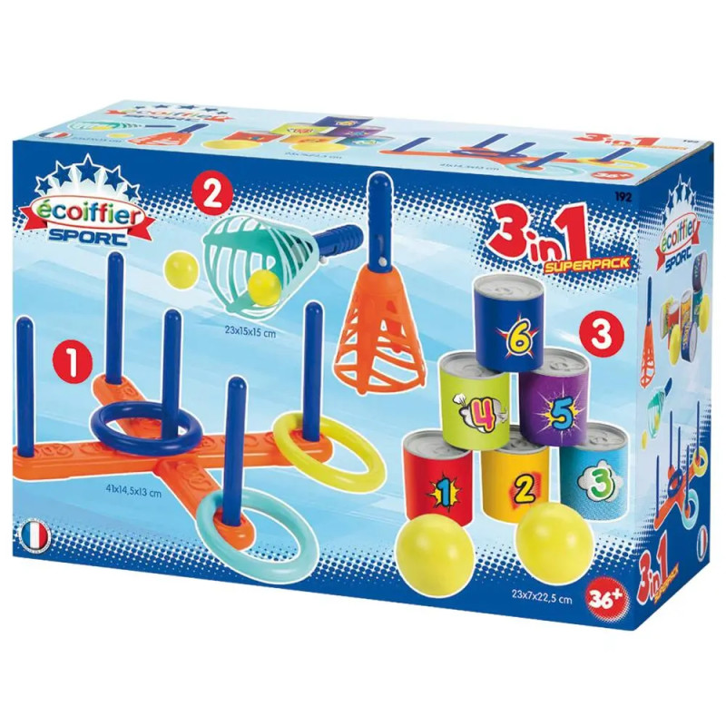 Pack 3 sports - ECOIFFIER