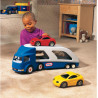 Camion Porte vehicule avec 2 voitures de courses - LITTLE TIKES