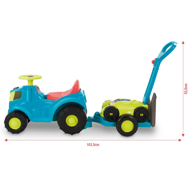Tracteur remorque + tondeuse - ECOIFFIER