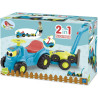 Tracteur remorque + tondeuse - ECOIFFIER