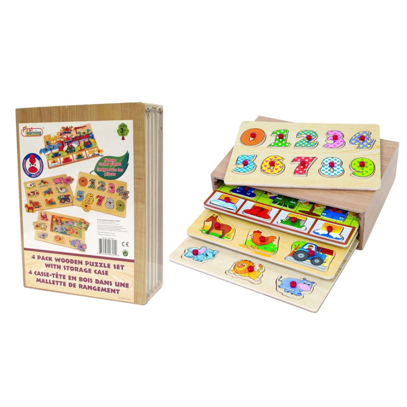 Casier 4 Puzzles en bois - WDK PARTNER
