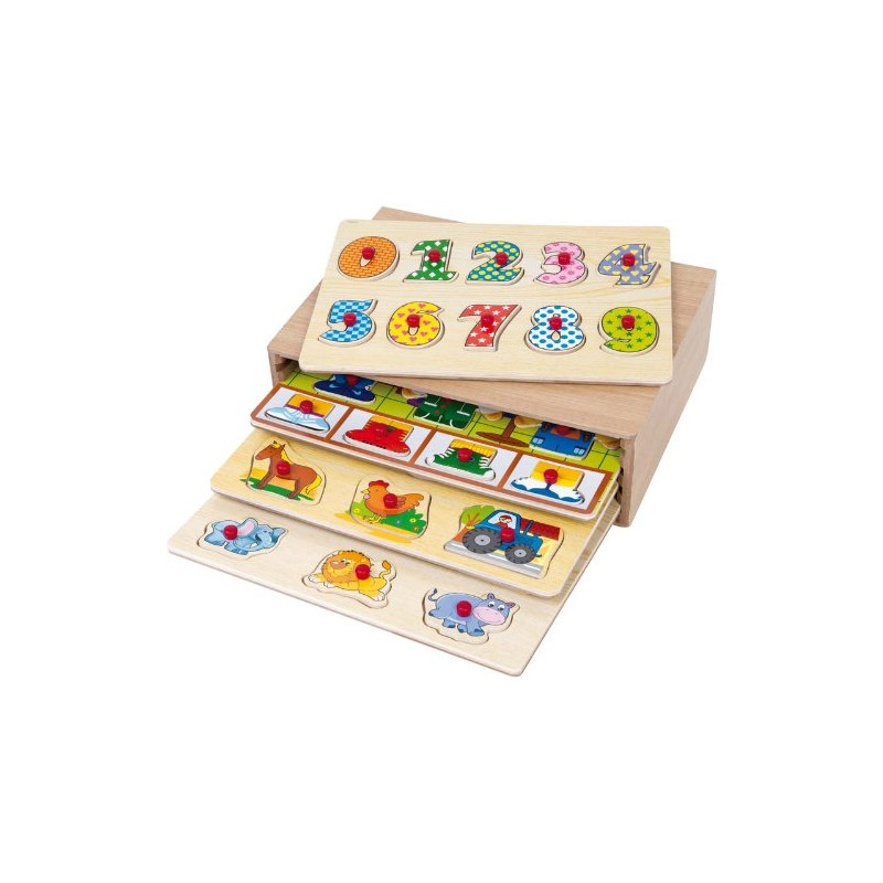 Casier 4 Puzzles en bois - WDK PARTNER