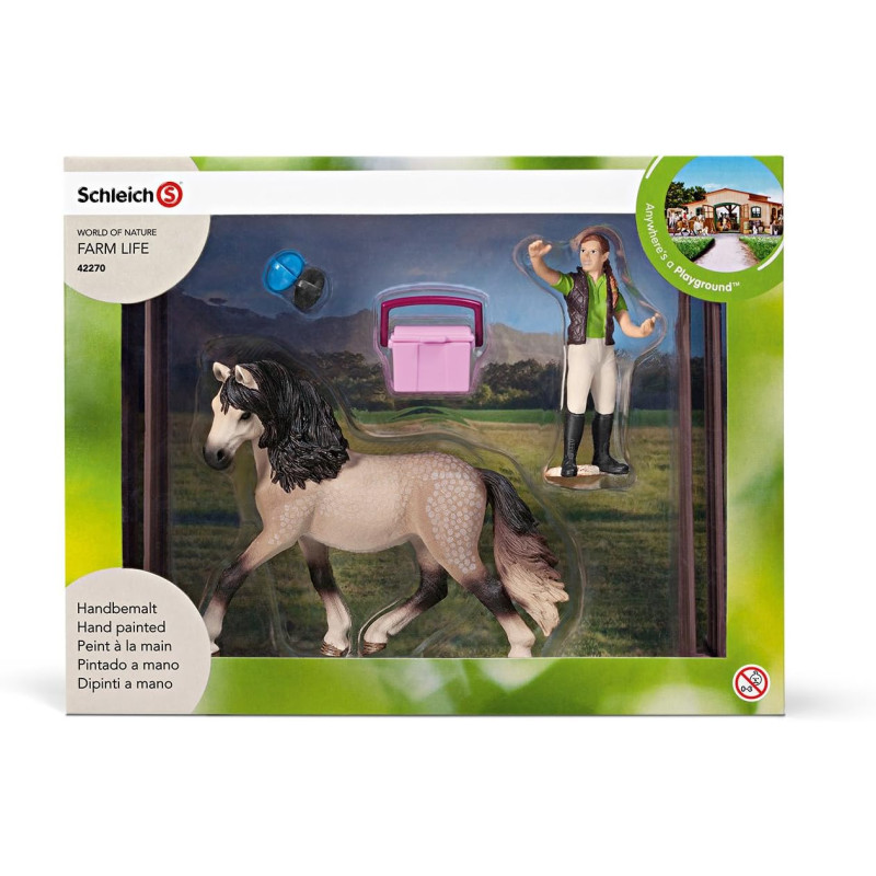 Figurine kit de soin pour chevaux andalous - SCHLEICH
