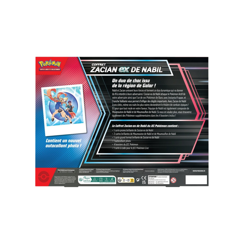 Coffret ex Mars Zacian Nabil - POKEMON