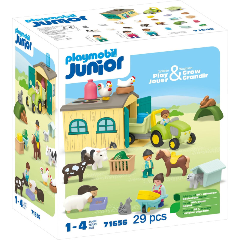 Ferme avec tracteur et animaux - PLAYMOBIL