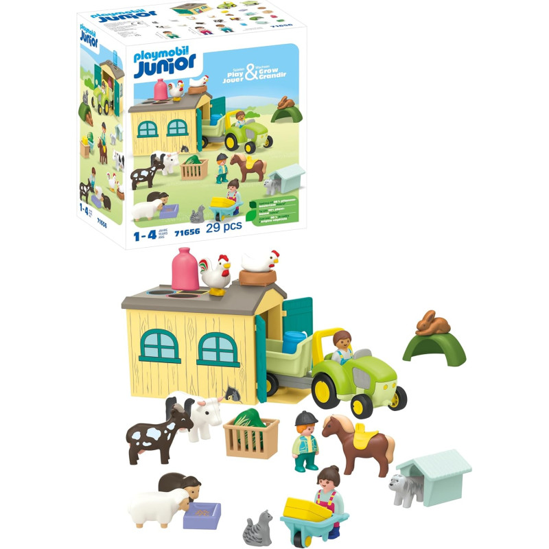 Ferme avec tracteur et animaux - PLAYMOBIL