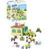 Ferme avec tracteur et animaux - PLAYMOBIL