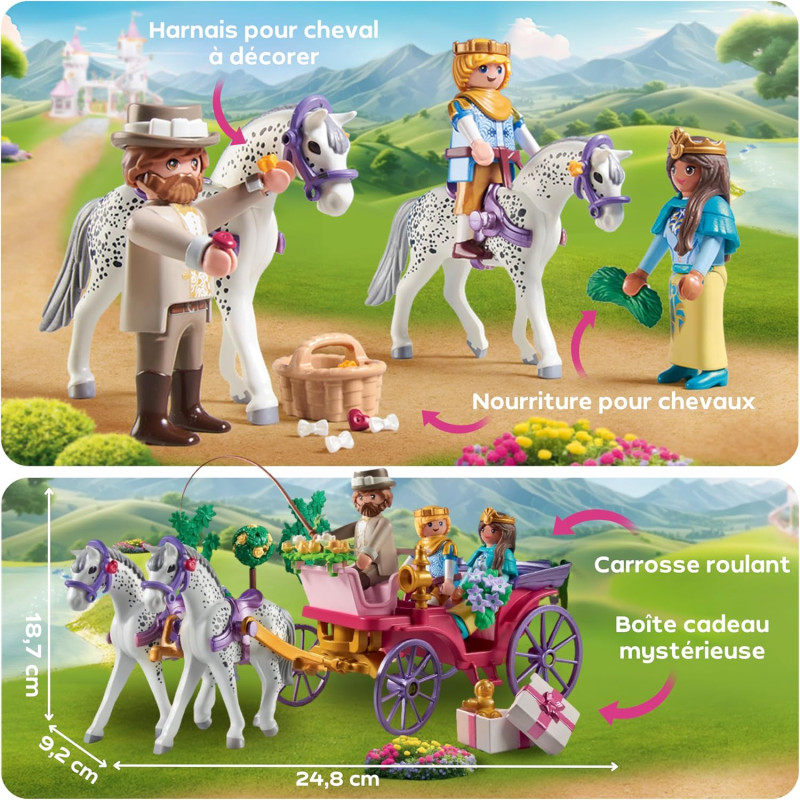 Calèche avec couple - PLAYMOBIL