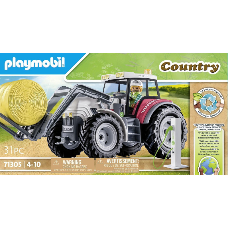 Grand tracteur électrique - PLAYMOBIL