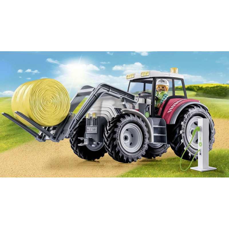 Grand tracteur électrique - PLAYMOBIL