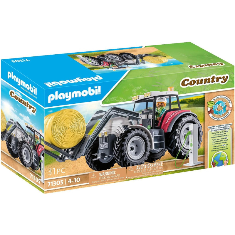 Grand tracteur électrique - PLAYMOBIL