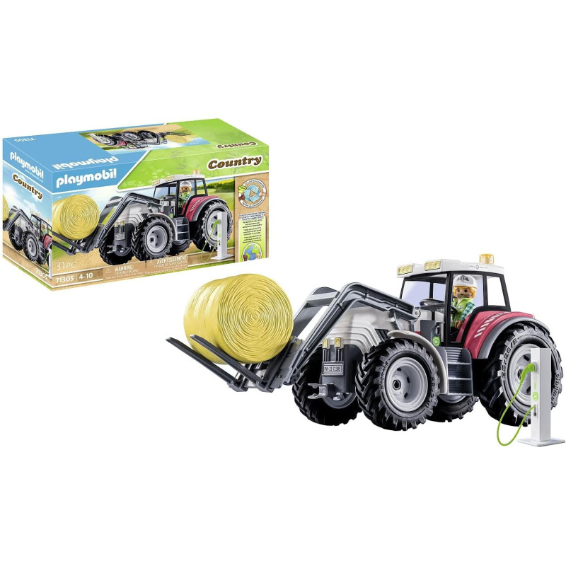 Grand tracteur électrique - PLAYMOBIL