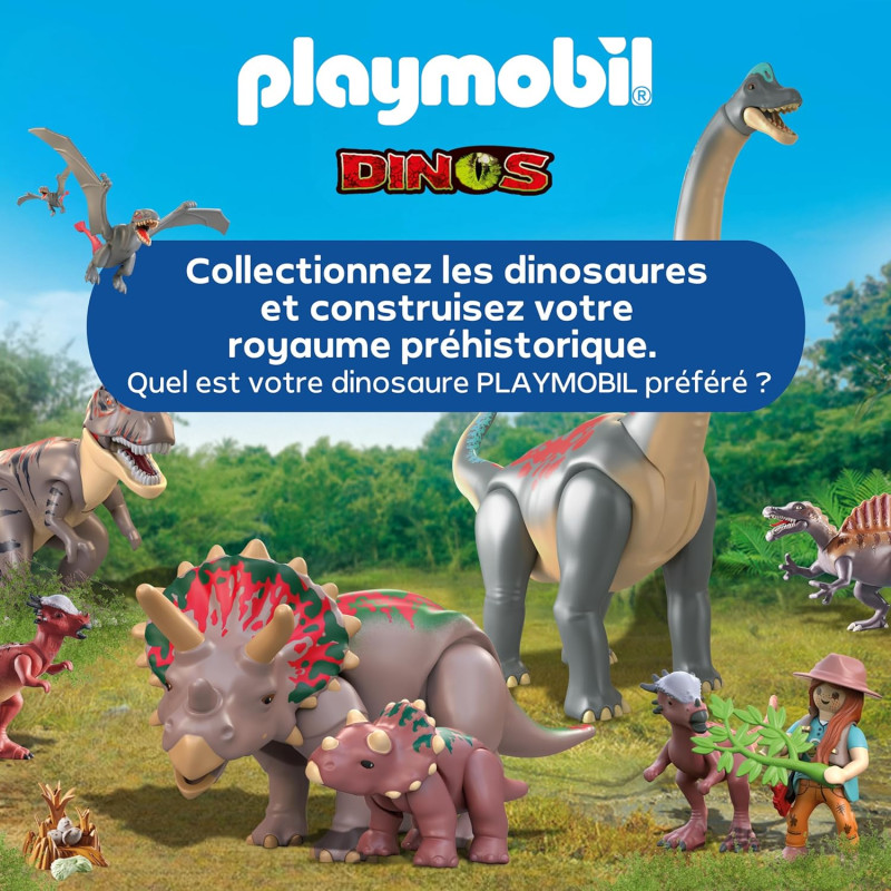 Triceratops et explorateur - PLAYMOBIL